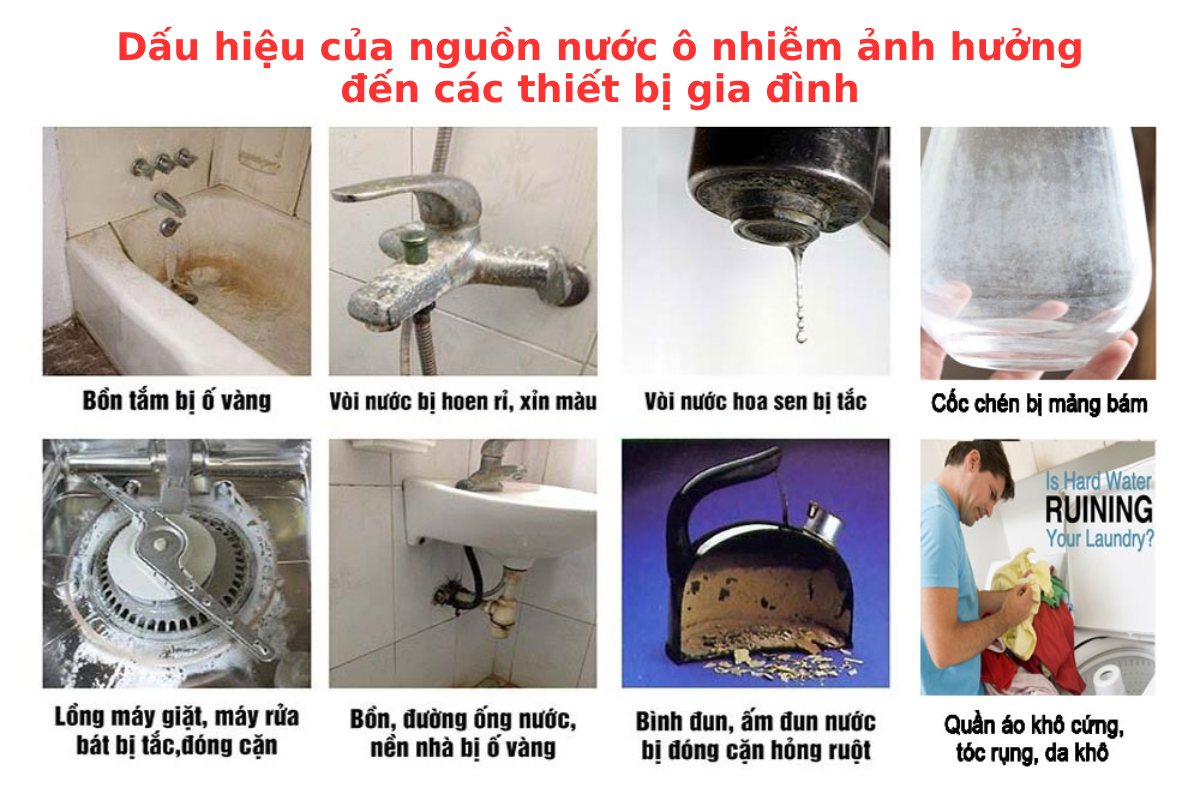 Dấu hiệu nguồn nước cần lắp hệ thống lọc nước giếng khoan