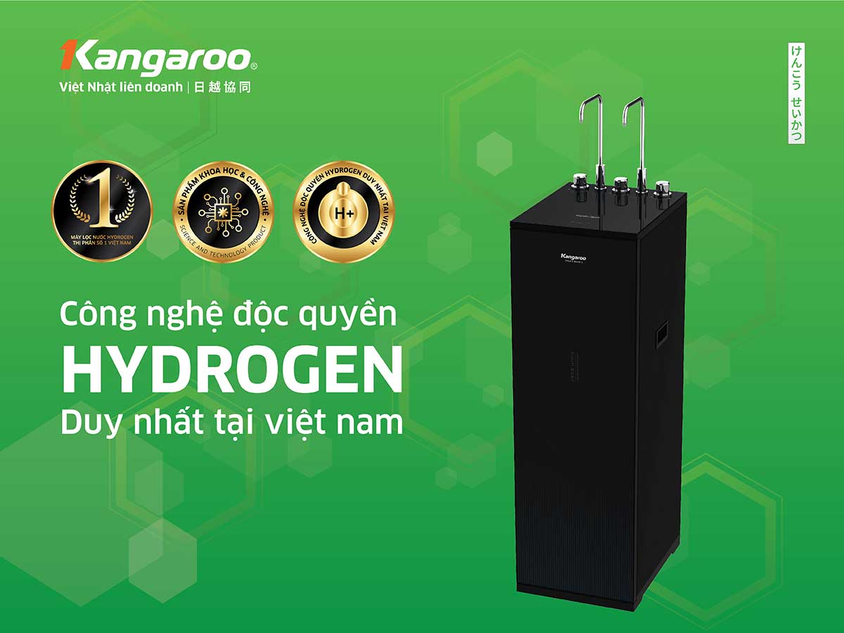 Máy lọc nước nóng lạnh Kangaroo Hydrogen KG10A15