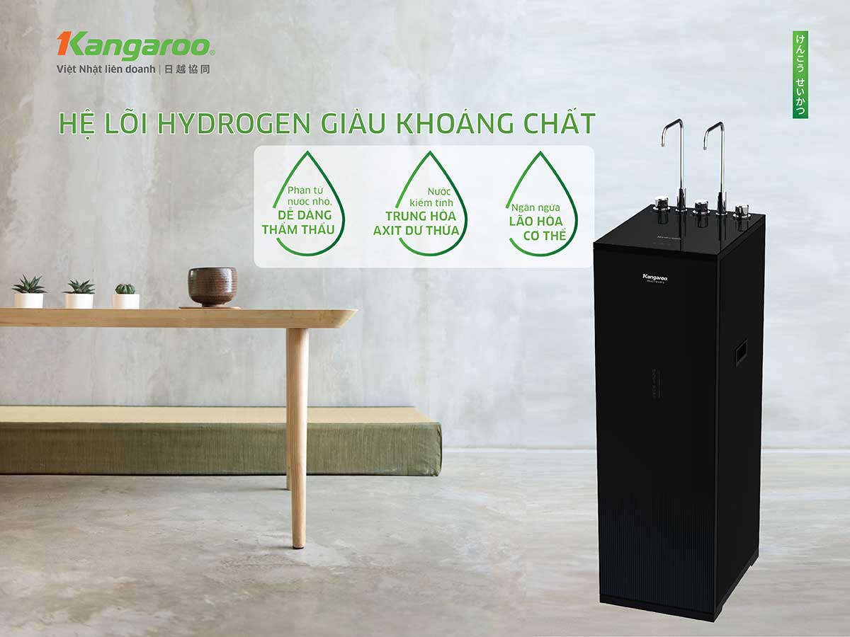 Máy lọc nước nóng lạnh Kangaroo Hydrogen KG10A15