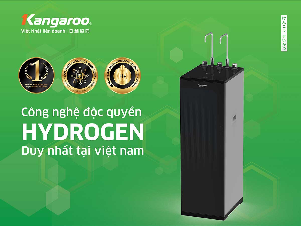 Máy lọc nước nóng lạnh Kangaroo Hydrogen KG10A16