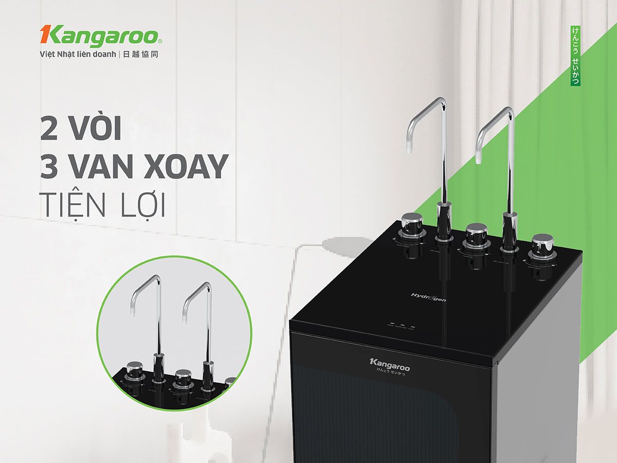 Máy lọc nước nóng lạnh Kangaroo Hydrogen KG10A16