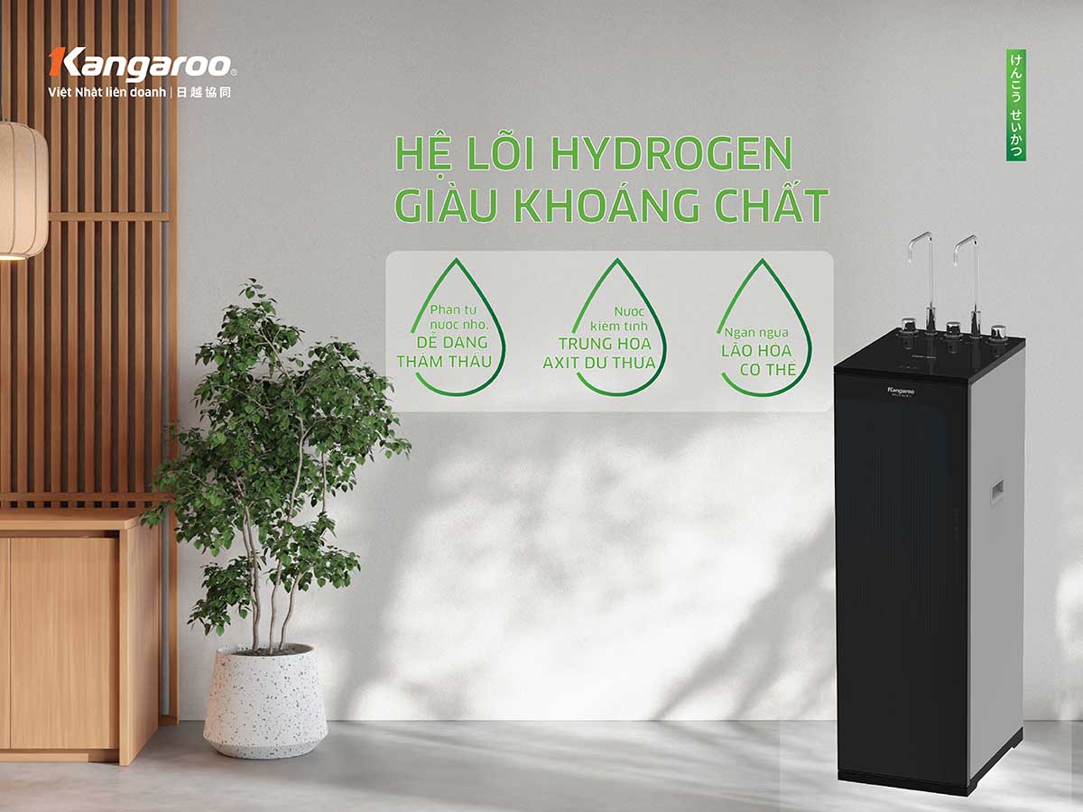 Máy lọc nước nóng lạnh Kangaroo Hydrogen KG10A16