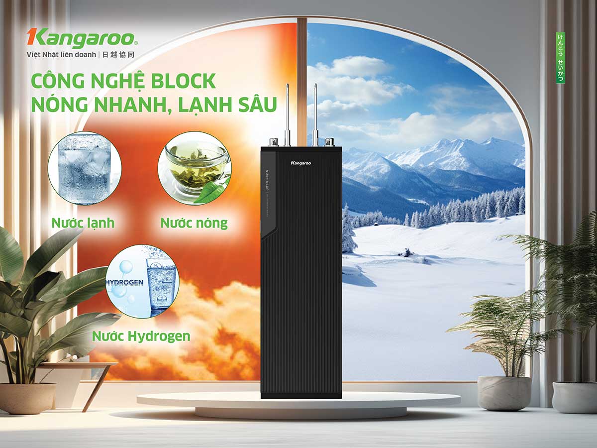 Máy lọc nước nóng lạnh Kangaroo Hydrogen KG10A88