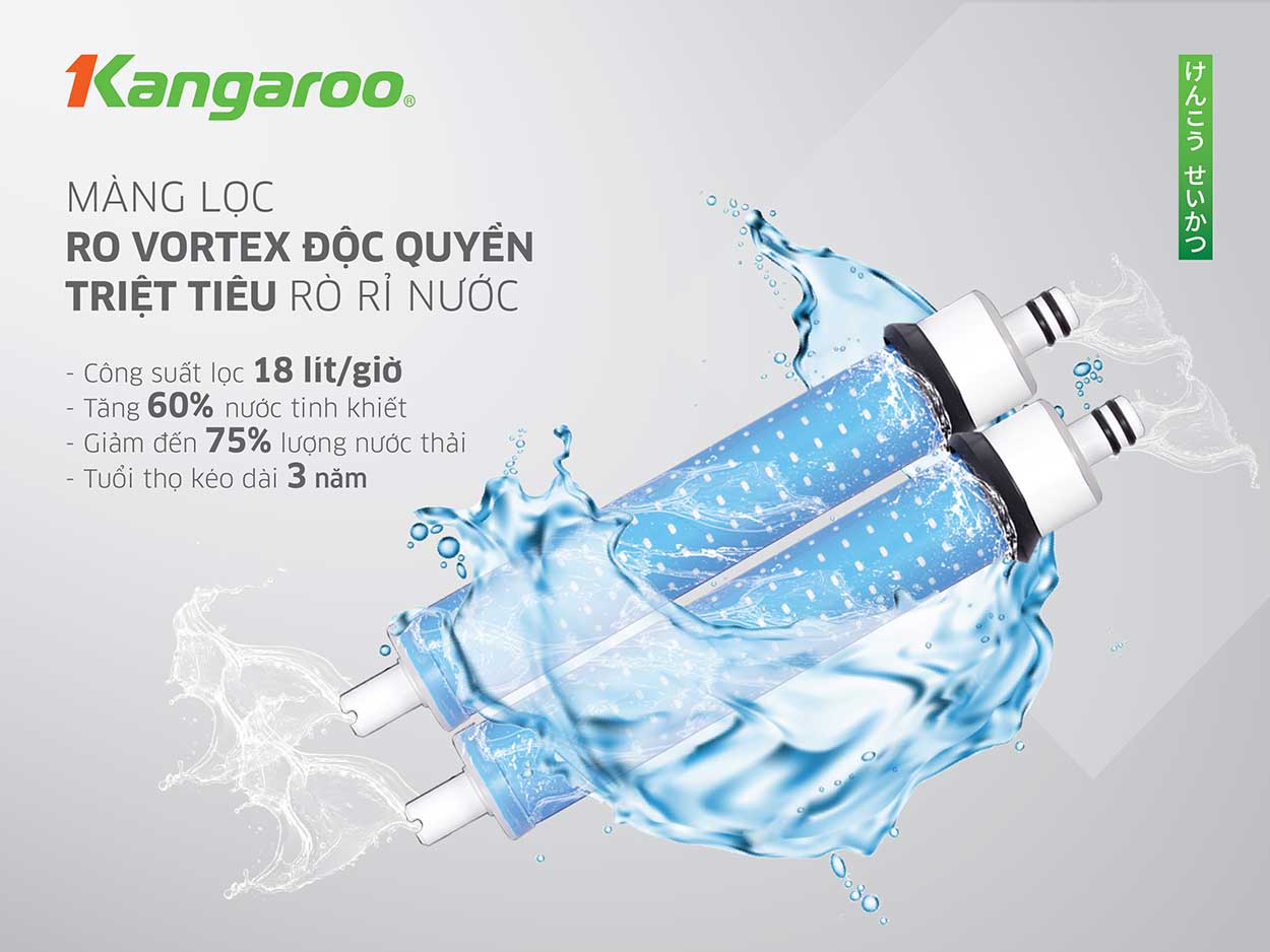 Máy lọc nước Kangaroo Hydrogen ion kiềm KG10A8ES Máy lọc nước Kangaroo Hydrogen ion kiềm KG10A8ES