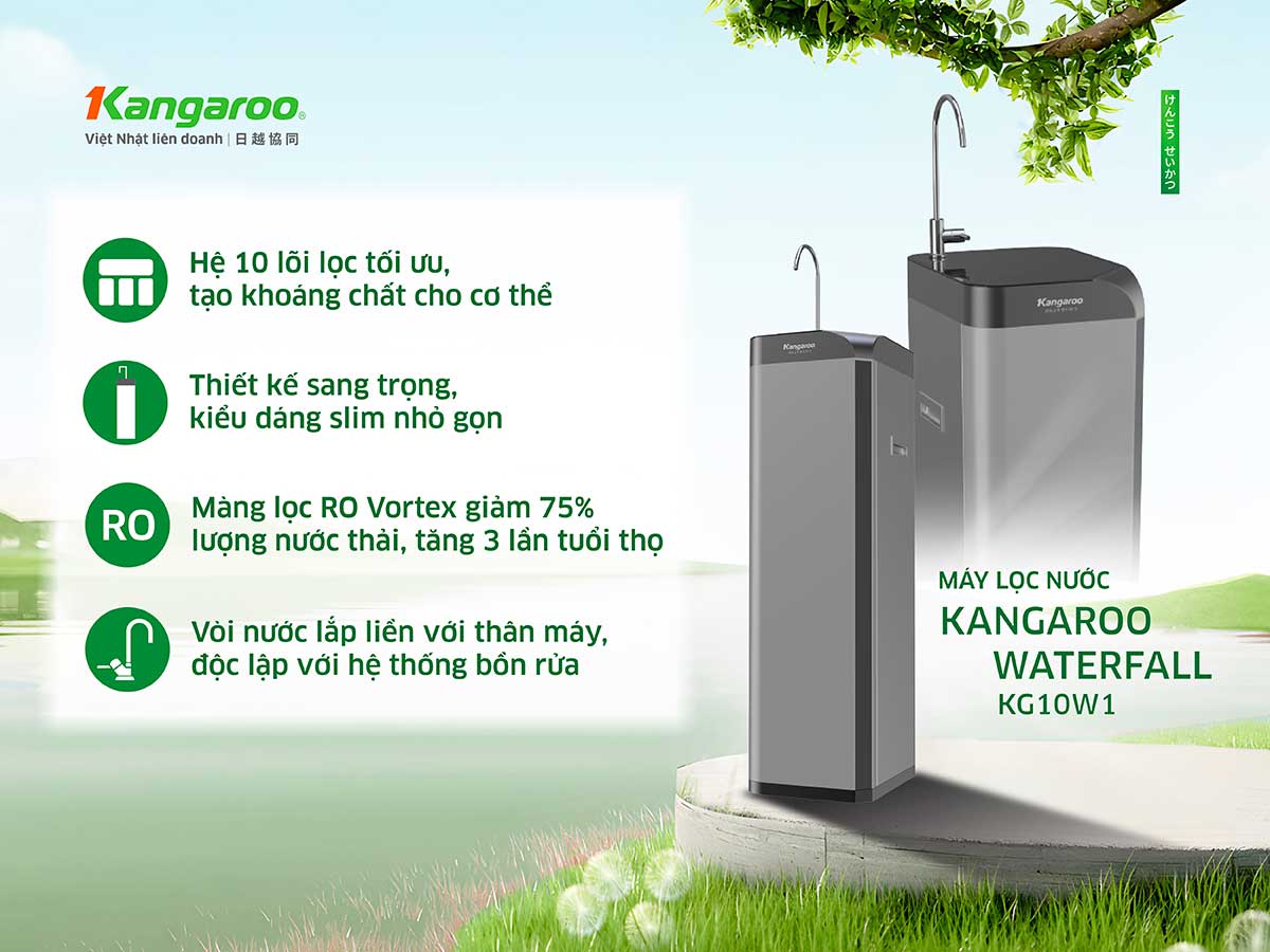 Máy lọc nước Kangaroo Waterfall KG10W1