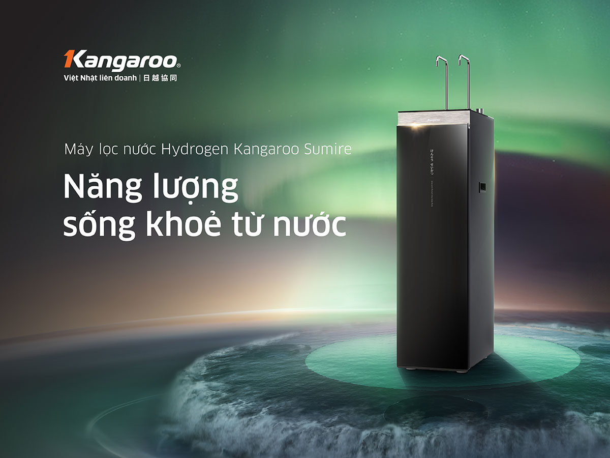 Máy lọc nước nóng lạnh 11 lõi Kangaroo Hydrogen KG11A18