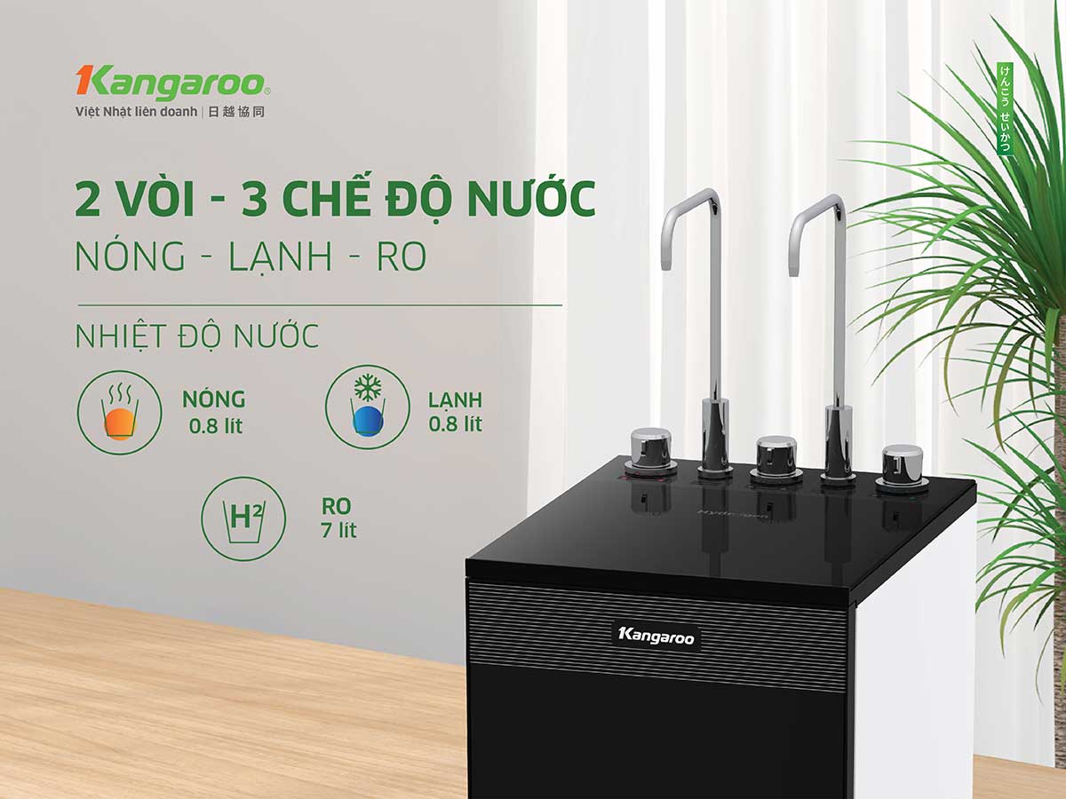 Máy lọc nước Kangaroo Hydrogen Infinity nóng lạnh KG11A2