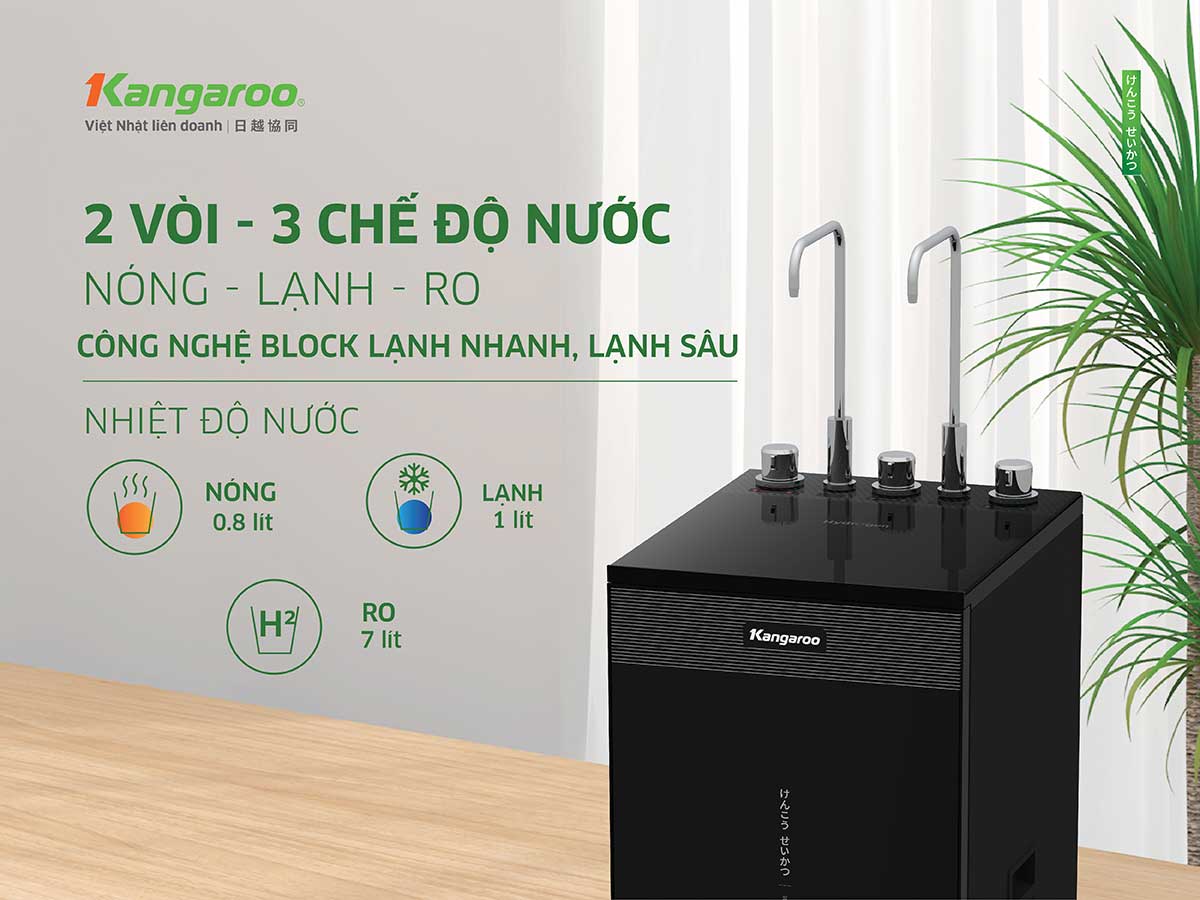 Máy lọc nước Kangaroo Hydrogen Infinity nóng lạnh KG11A3