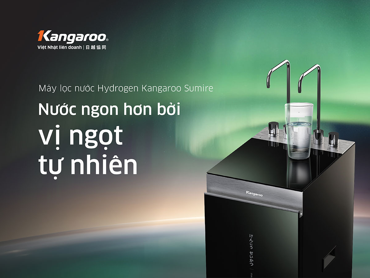 Máy lọc nước nóng lạnh 12 lõi Kangaroo Hydrogen KG12A6 Máy lọc nước nóng lạnh 12 lõi Kangaroo Hydrogen KG12A6