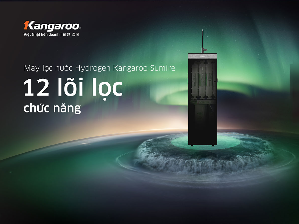 Máy lọc nước 12 lõi Kangaroo Hydrogen KG12HA