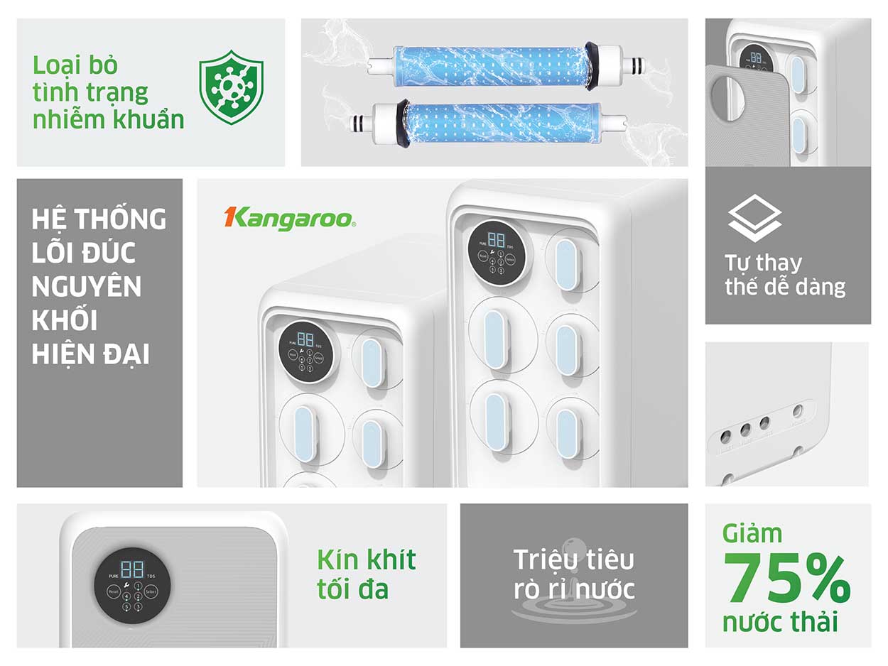 Máy lọc nước Kangaroo Hydrogen KG400HU