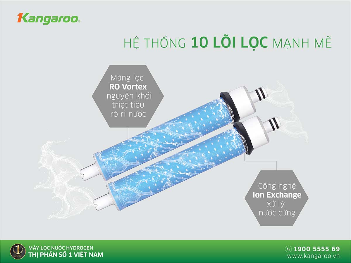 Máy lọc nước nóng lạnh Kangaroo Infinity KG10A2I