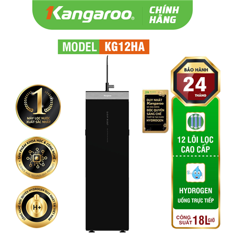 Máy lọc nước Kangaroo Hydrogen KG12HA - 12 Lõi lọc, Mẫu mới 2024