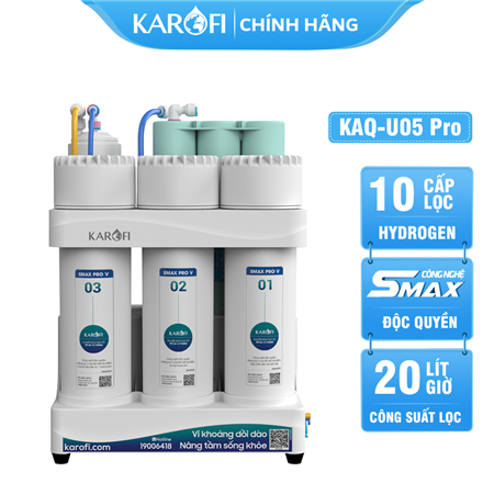 Máy lọc nước Karofi KAQ-U05 Pro - 10 Lõi lắp gầm