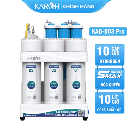 Máy lọc nước Karofi KAQ-U03 Pro - 10 Lõi Rời