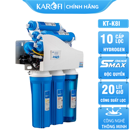 Máy lọc nước Thông Minh Karofi K8I-1 iRO1.1 Không Vỏ