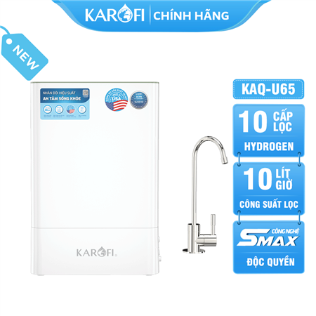 Máy lọc nước Karofi KAQ-U65 - 10 Lõi Mẫu Mới 2024