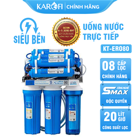 Máy lọc nước Karofi KT-ERO80 8 lõi lọc 