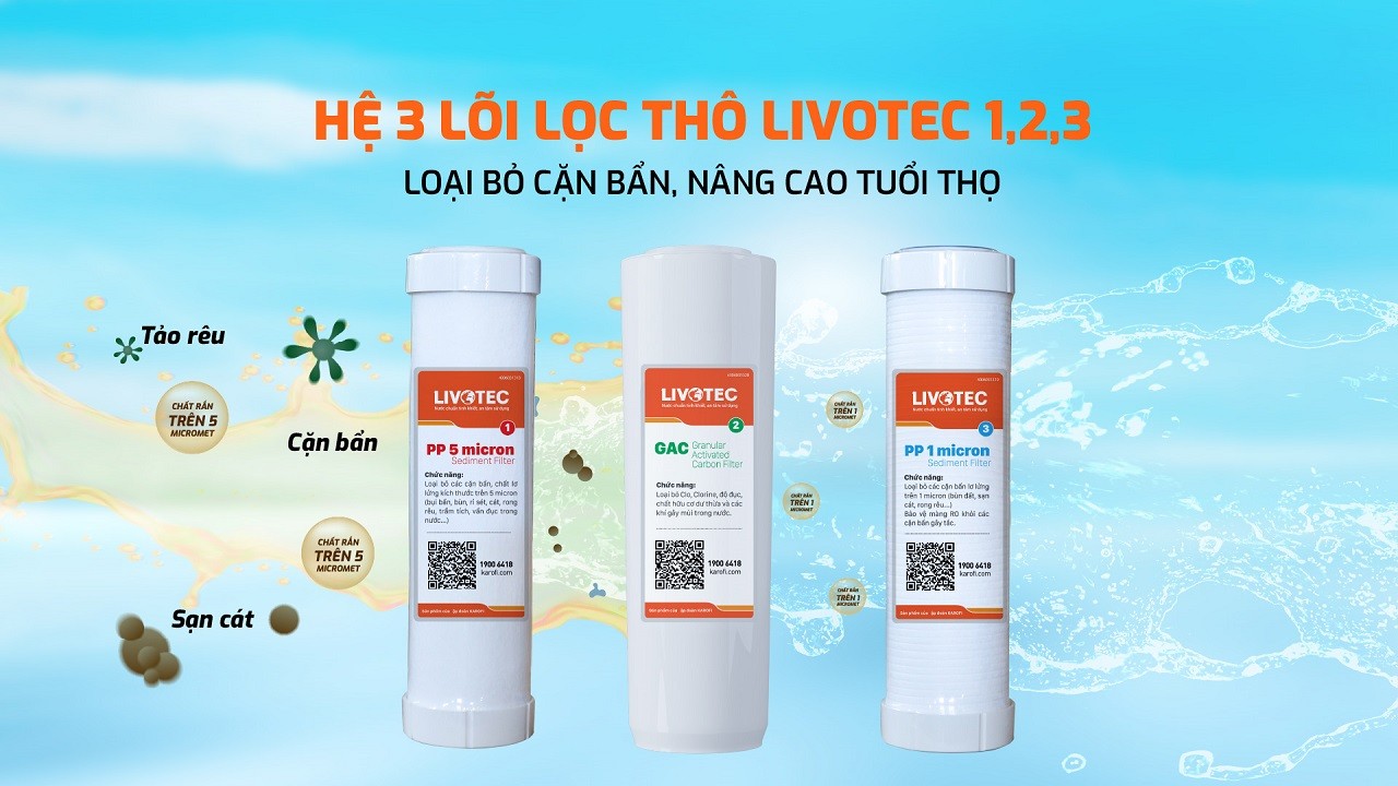 Máy lọc nước RO Karofi Livotec 216