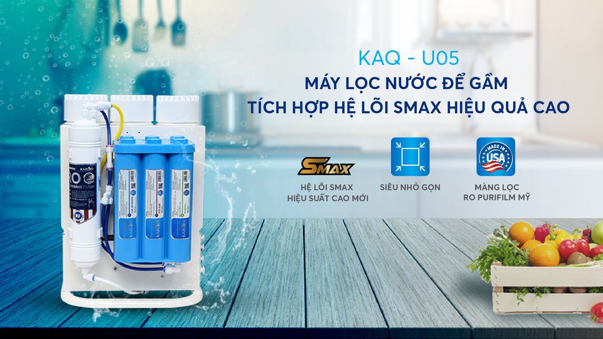 MÁY LỌC NƯỚC KAROFI KAQ-U05